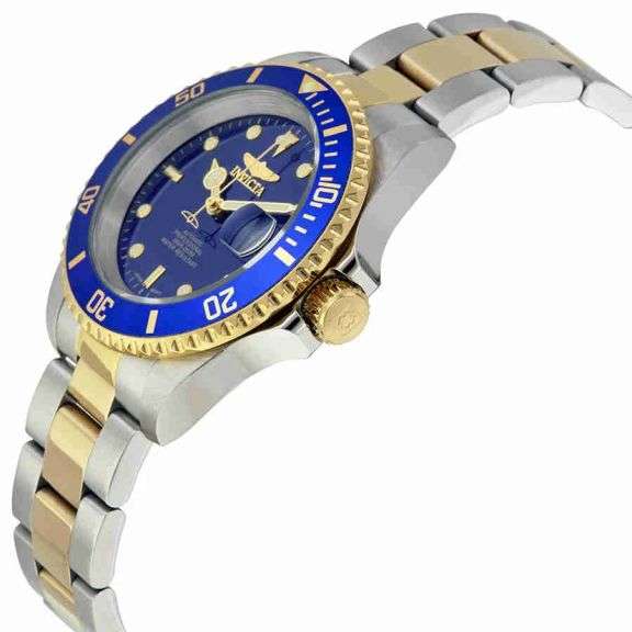 Invicta Automatic Blue Dial Two-Tone, New