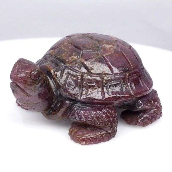 Wow! Look at this 138.58ct Turtle cut from pure Tanzanian Ruby!