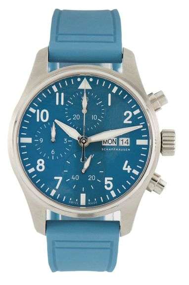 IWC Pilots Chronograph IW388117, 41MM, Blue Dial, Stainless Steel Watch