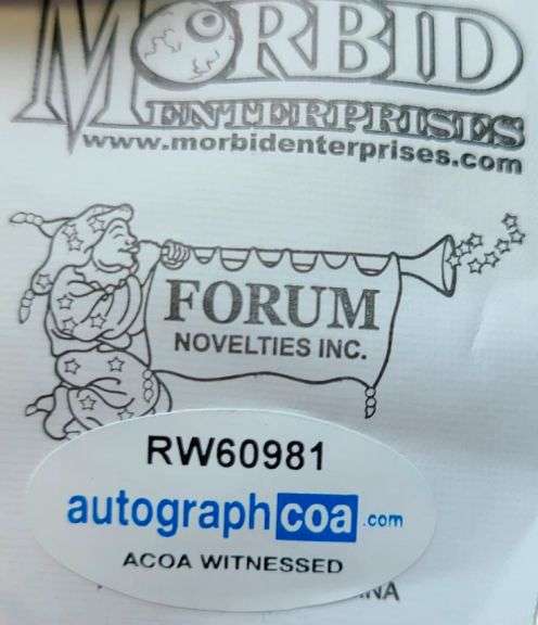 Linda Blair Signed Autographed The Exorcist Mask & Custom Display Stand ACOA ITP