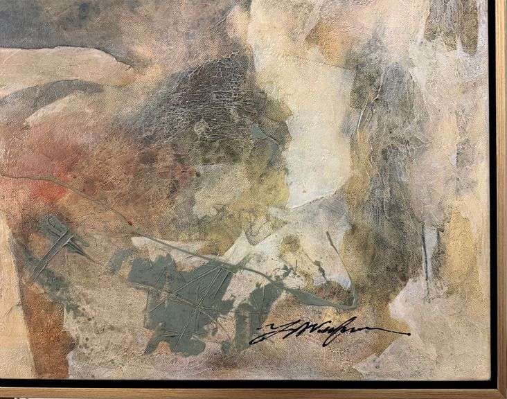 Richly Textured Original on Canvas Yuval Wolfson Ancestral Stampede