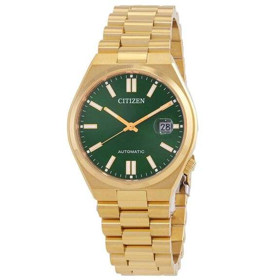 Citizen Automatic Green Sunray Dial Watch, New