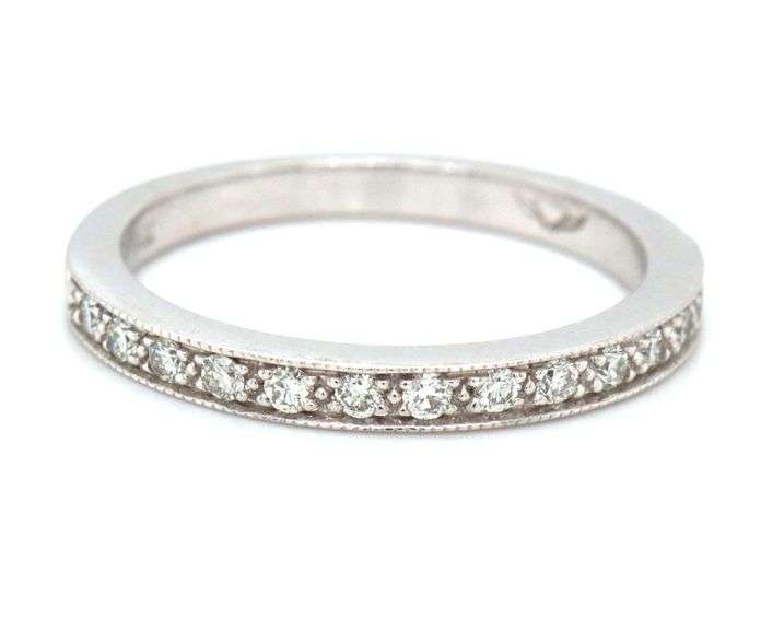Stackable 14K WG Diamond Band
