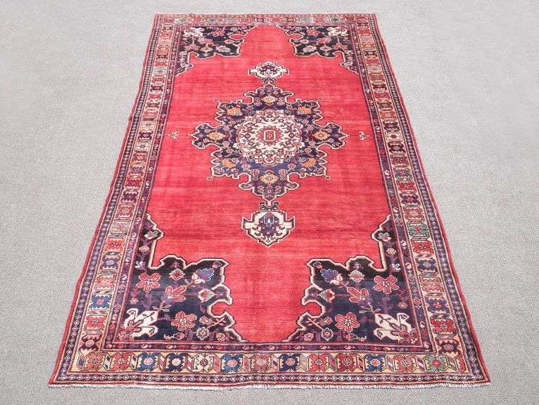 Semi Antique Open Field Persian Tabriz 11.9x6.6