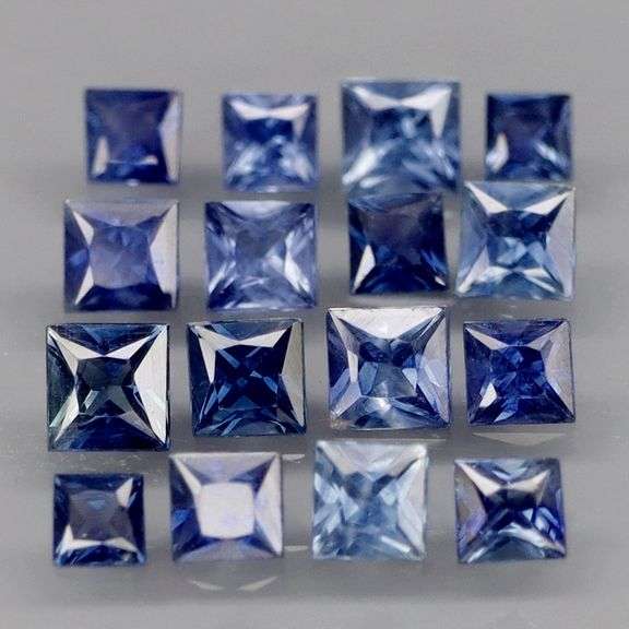 Deep blue and perfect for you! 2.11ct radiant princess cut Sapphires!