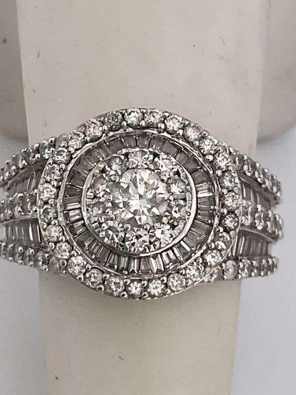 Certified 14k White Gold Diamond Ring