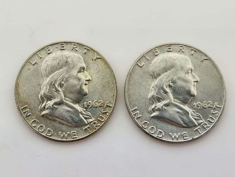 (2) 1962-D Franklin Half Dollars