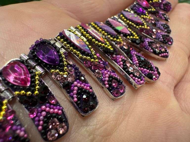 Original Handmade Mosaico Necklace & Earring Set 925 Sterling Silver Mexico Artistic Jewelry