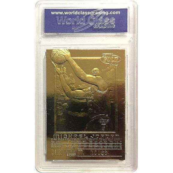 Michael Jordan Credentials Gold Card GEM Mint 10