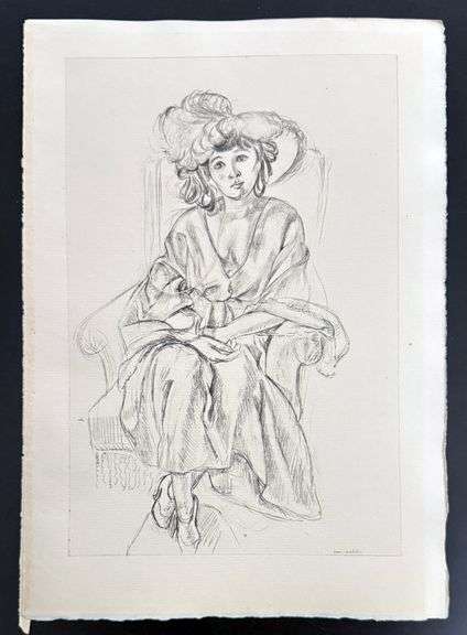 Very rare Henri Matisse etching signed in the plate, C.1920, from the series of Cinquante Dessins
