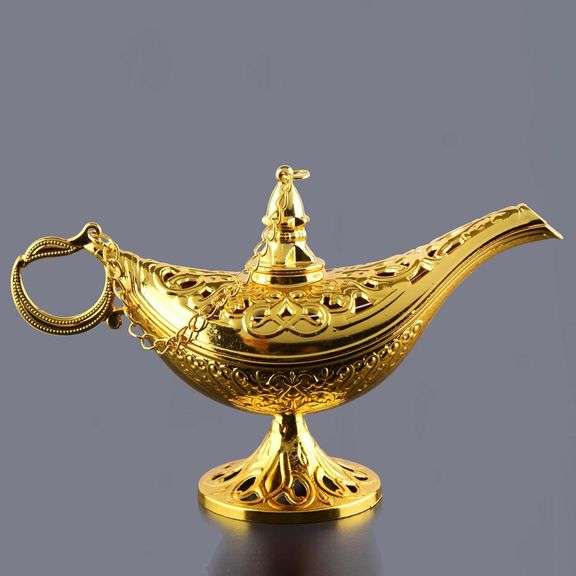 Zamac Lamp Gold-Tone Display Piece