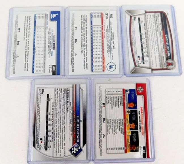 5 Shohei Ohtani Baseball Cards