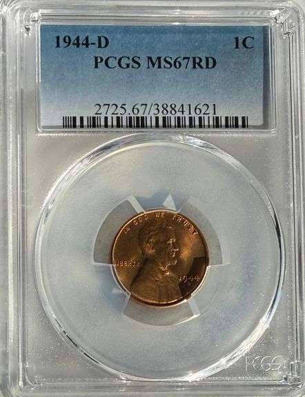 1944 D PCGS MS 67 Red Lincoln Cent