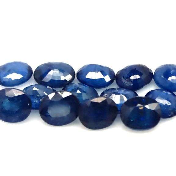 10.45ct cobalt blue Sapphire set from Madagascar -Heated only!!!