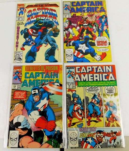 8 Captain America Marvel Comic Books
