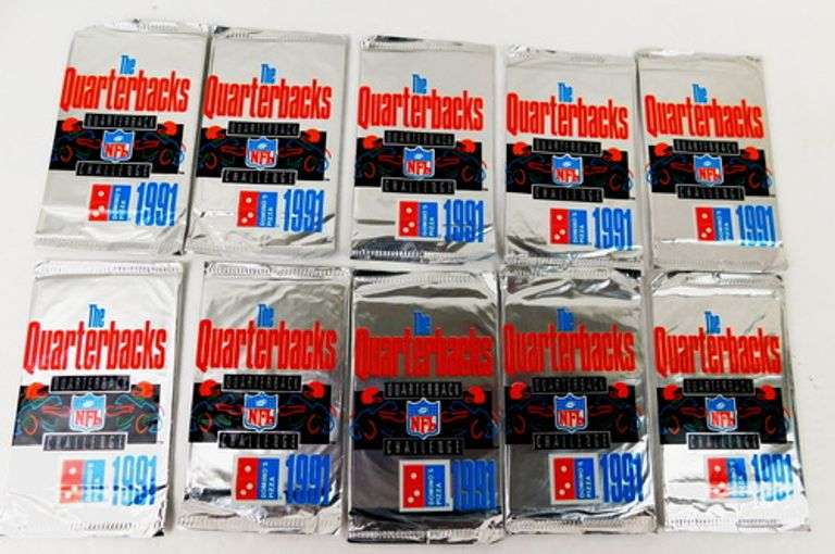 10 - 1991 The Quarterback Challenge Sealed Football Packs