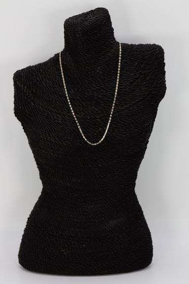 10k Gold Rose White Yellow Tri Color Solid Valentino Diamond-Cut Star Link Chain 2.6mm Necklace 18"