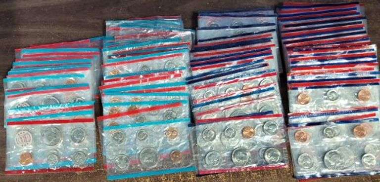 Huge Lot of 58 Assorted Mint Sets without Envelopes