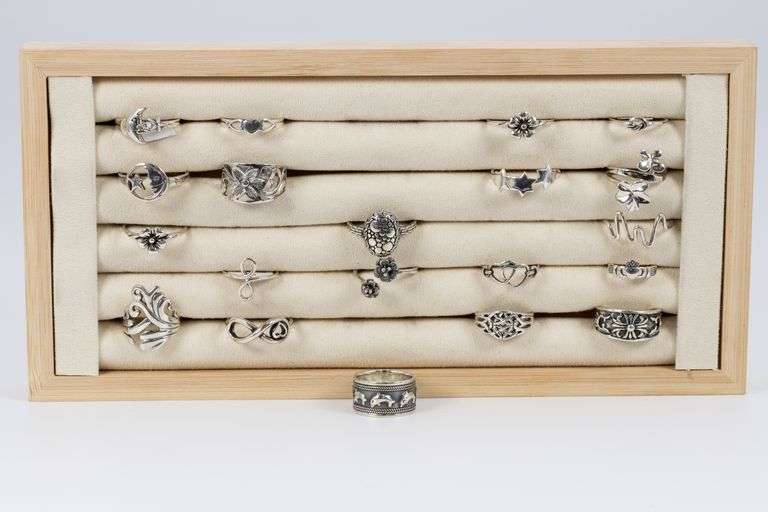 Sterling Silver 925 Stamped Ring Lot