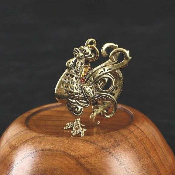 Solid Brass Rooster