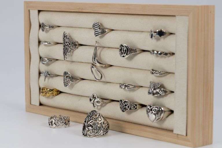 Sterling Silver 925 Stamped Ring Lot