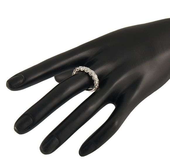 2.36ctw Round Diamond Nine Stone Wedding Band Ring in 14K