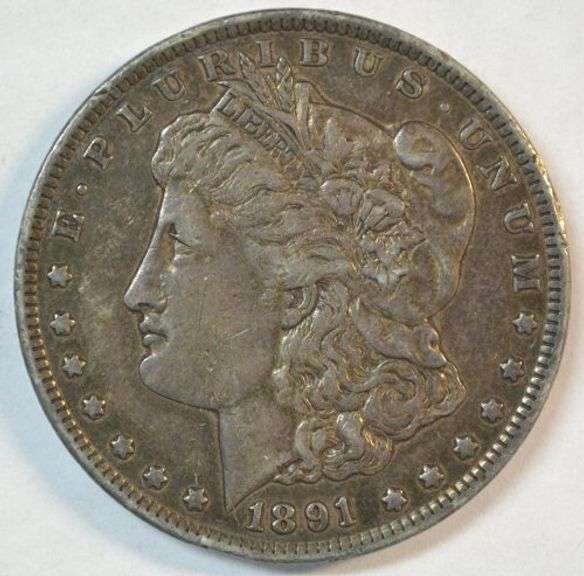 Sharp XF 1891-CC Morgan Silver Dollar. Key date