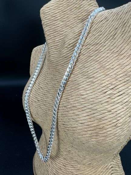 Sterling Silver Men's Franco Chain 4.6mm Solid 925 Italy New Necklace 20"