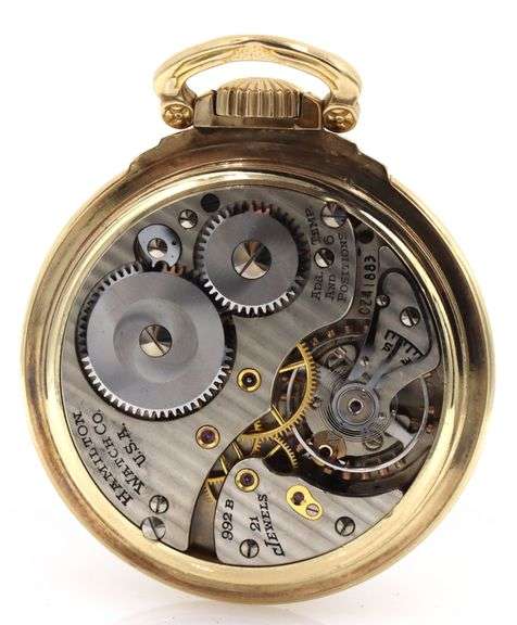 Popular Hamilton 992B Pocket Watch in 10K GF Case
