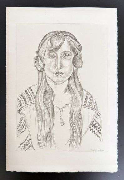 Very rare Henri Matisse etching signed in the plate, C.1920, from the series of Cinquante Dessins