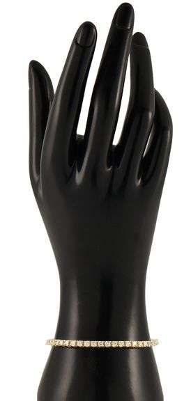 3.50ctw Round Diamond Tennis Bracelet in 14K