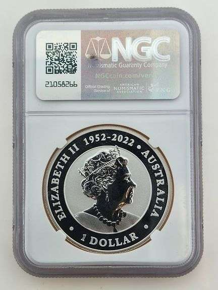 2023-P Australia 1 Oz Silver Wombat, NGC MS70