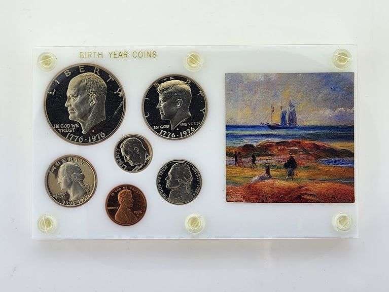 1976-S Proof Birth Year Coin Set In Capital Plastics Holder