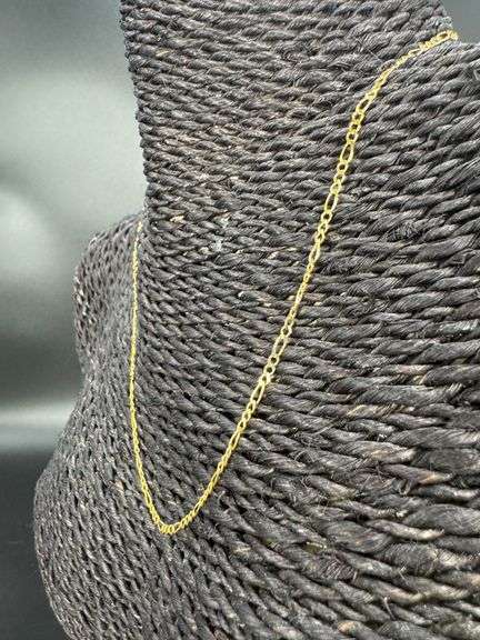 10k Yellow Gold Solid Figaro Link Chain 2.6mm Necklace 20"