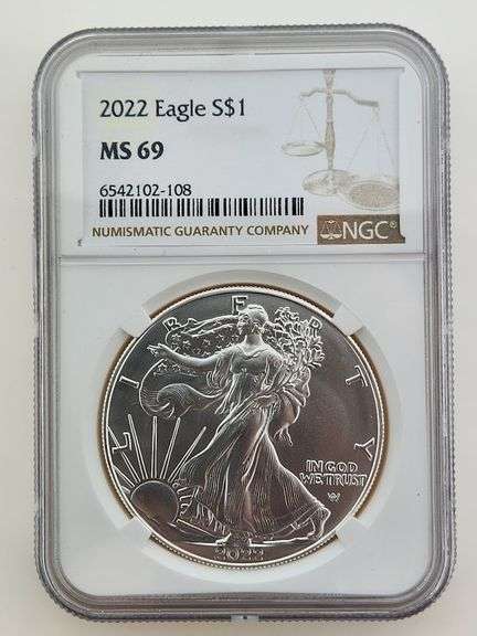 2022 American Silver Eagle, NGC MS69