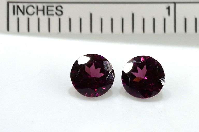 Stunning Rhodolite Garnet Pair