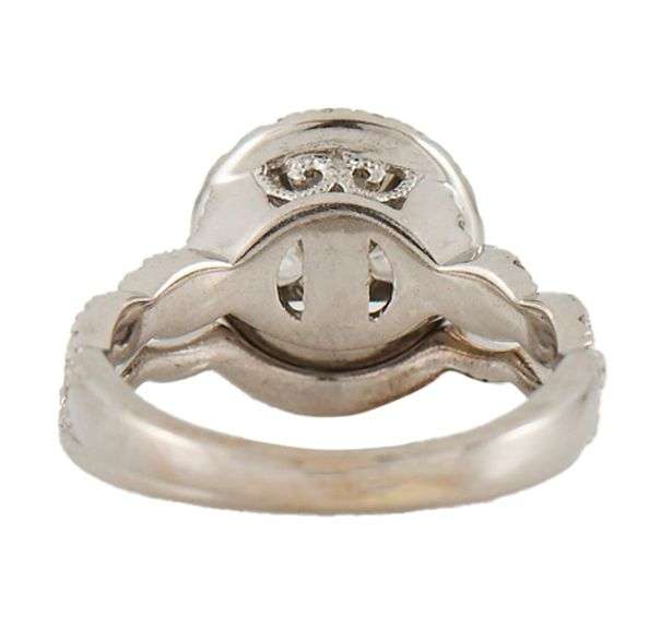 Neil Lane 2.76ctw Round Diamond Halo Infinity Shank Bridal Set in 14K, GIA Certified