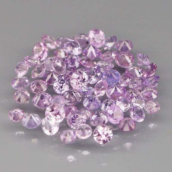 Unbelievable 2.30ct set of lavender pink Sapphires! Untreated!