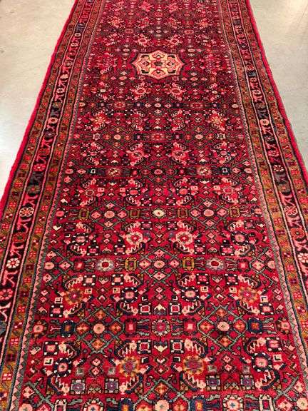 Stunning Persian Hamedan  Rug 4x14.2