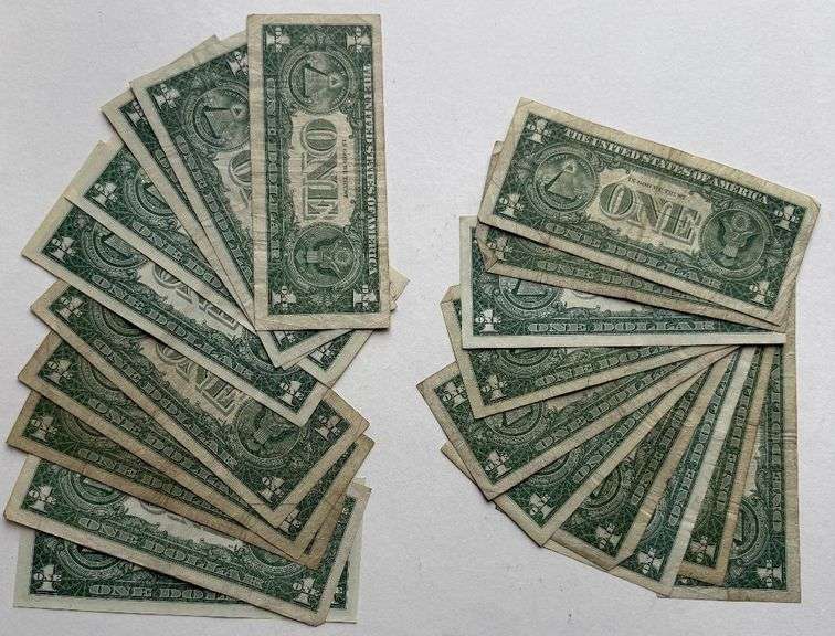 32 Asst 1957 Series $1 Silver Certificates.