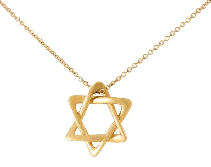 Tiffany & Co. Elsa Peretti Star of David Pendant Necklace in 18K