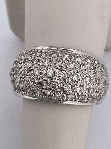CERTIFIED BRAND NEW 18K WHITE GOLD DIAMOND BAND