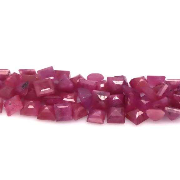 Lovely 10.65ct 61 piece princess cut Ruby set -Heated only!!!