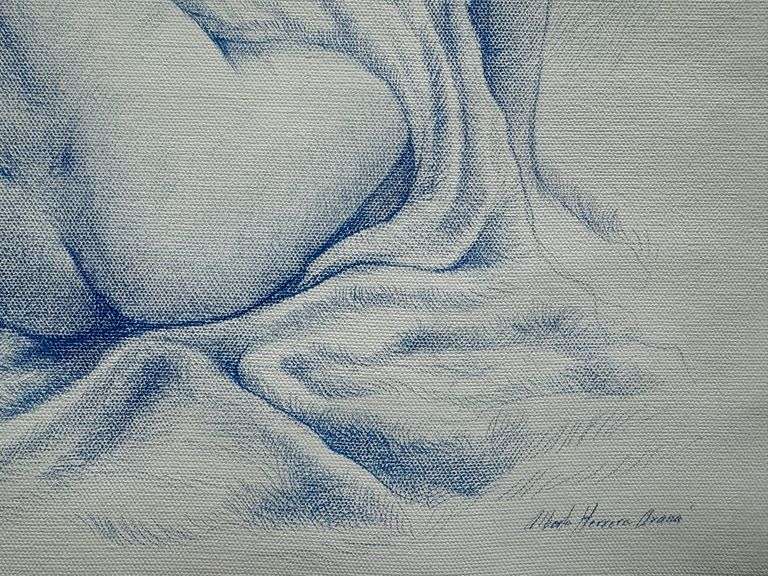 Seated Nude by Alberto Herrera Arana