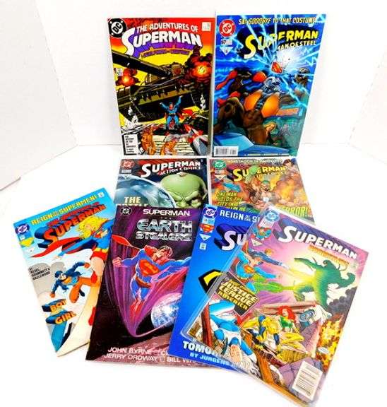 8 Adventures of Superman D.C. Comic Books