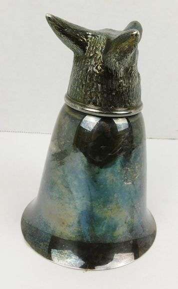 Large Fox Head Stirrup Cup - 1968 Trophy