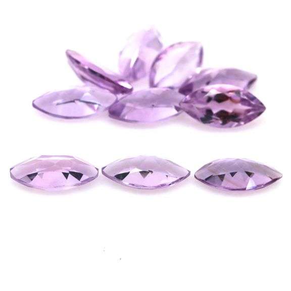Large 15.45ct marquise cut lilac Amethyst set! Untreated!