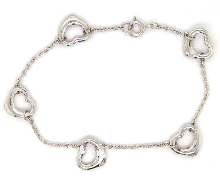 Tiffany & Co open heart link bracelet