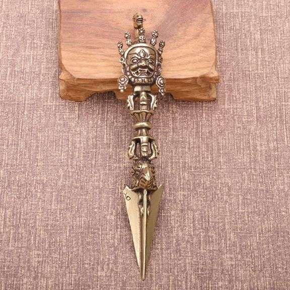 Brass Buddhist Vajra Dorje Ritual Pestle