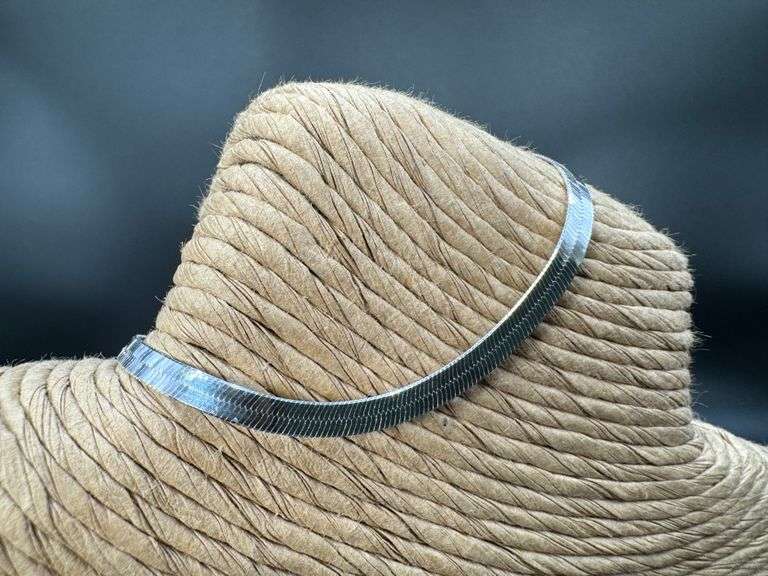 Sterling Silver Flexible Herringbone Bracelet 3.5mm Solid 925 Italian Chain 7"